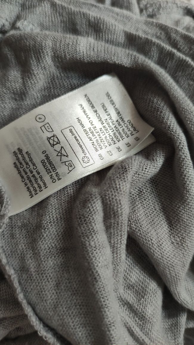Koszulka t-shirt lniana rozm S/m