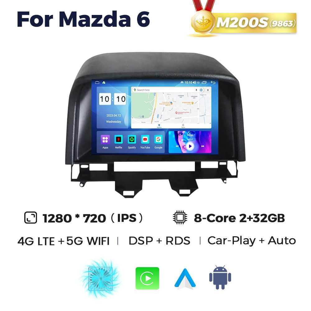 Штатна магнітола Мазда 6 Mazda Android GPS навігація