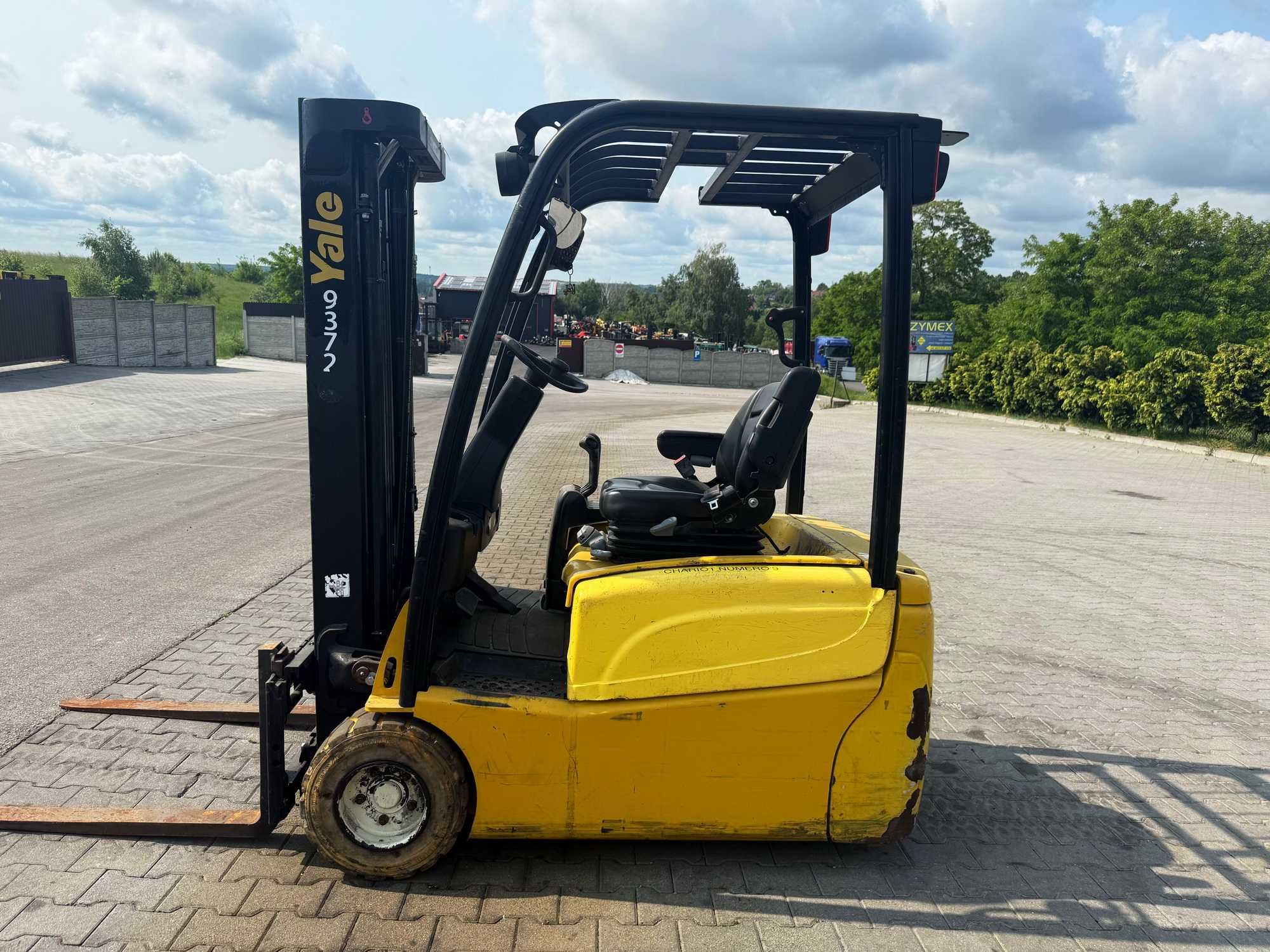 wózek widłowy elektryczny YALE ERP18VT wolny skok przesuw 2018r 1800kg