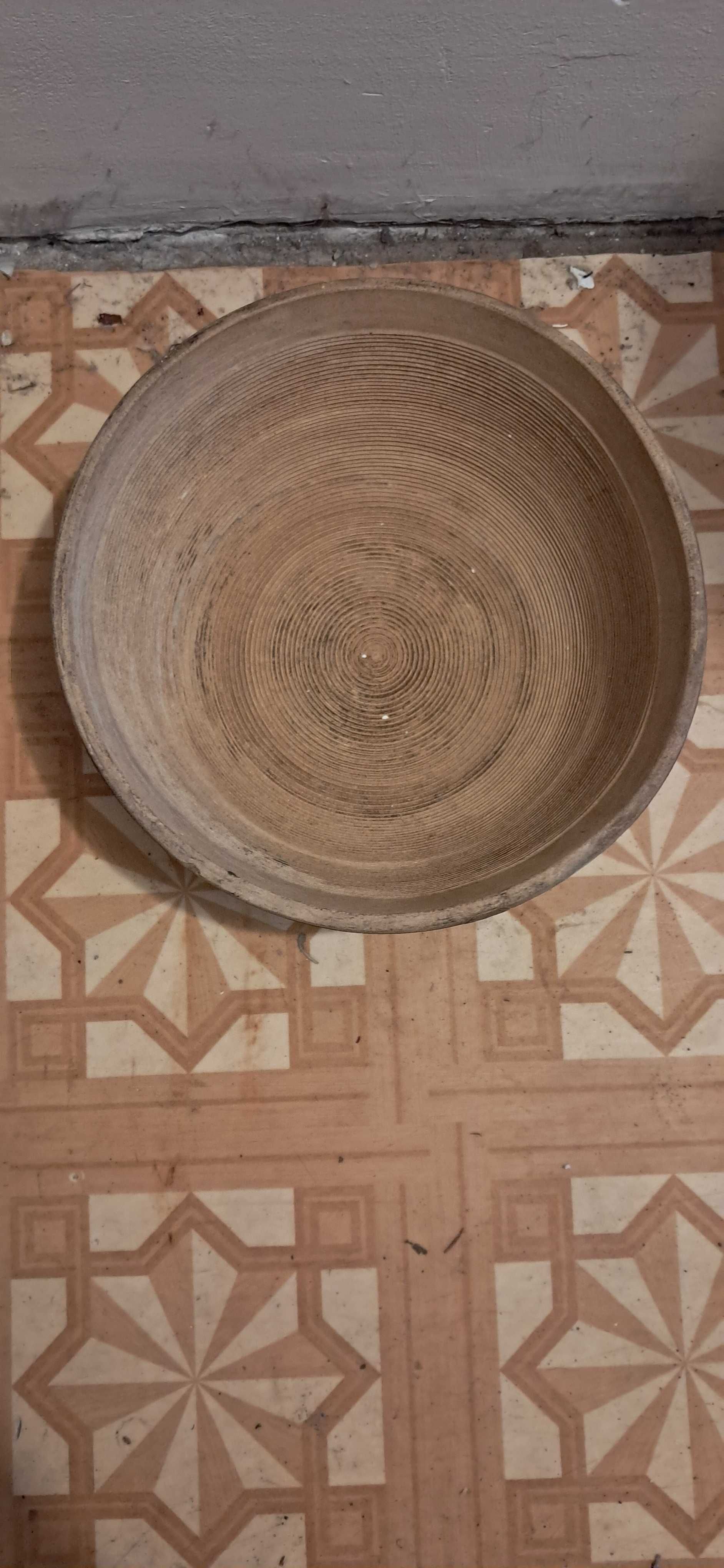 Makutra ceramiczna kamionkowa BOCHNIA 5 litrów FNK Duża miska misa PRL