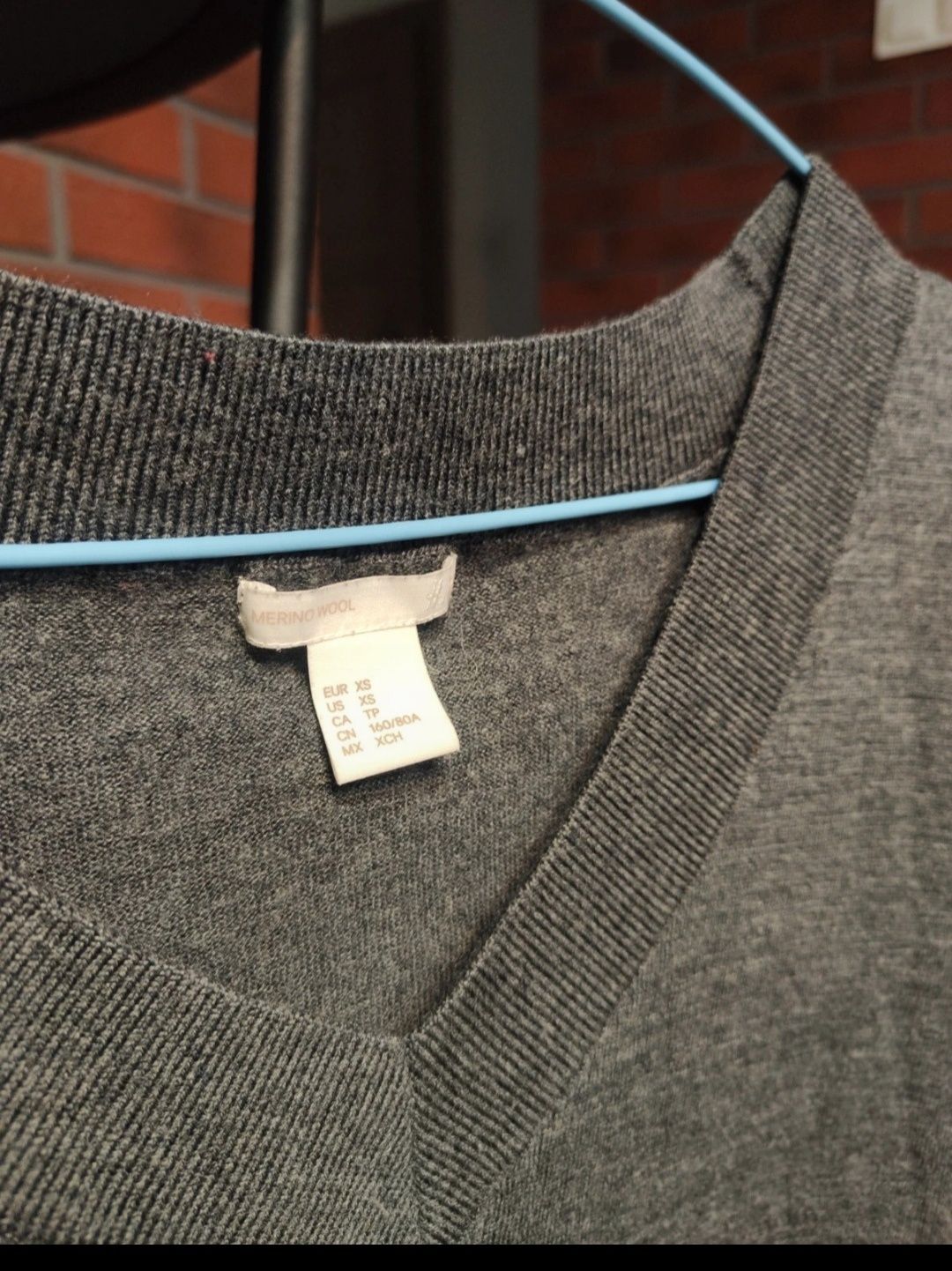Sweter h&M 100% wełna XS