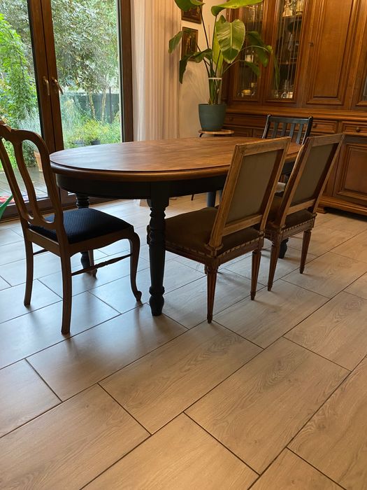 Stół dębowy  prowansalski farmhouse nierozkładalny