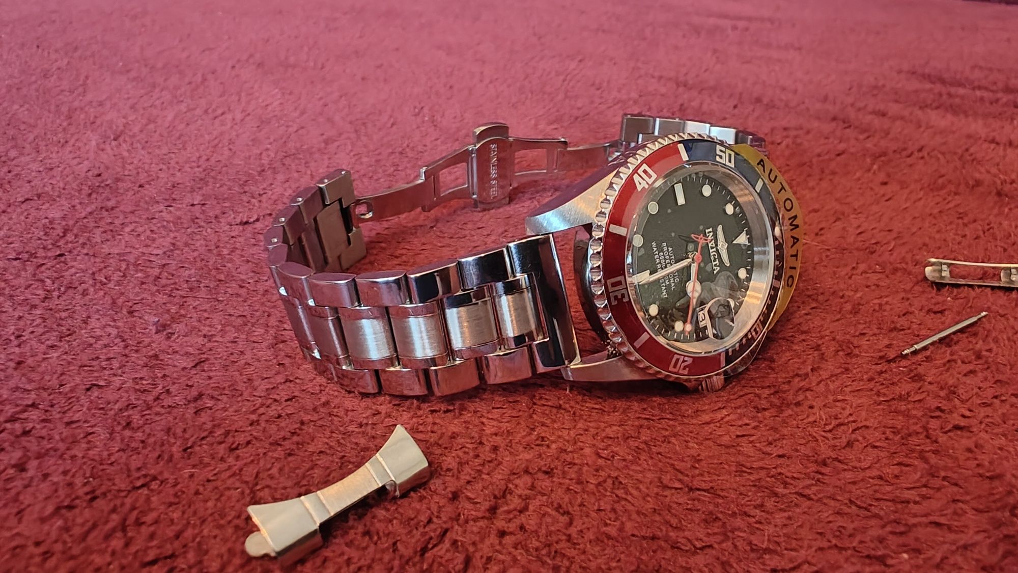 Bransoletka do zegarka z pełnych ogniw. Super jakość, 22mm