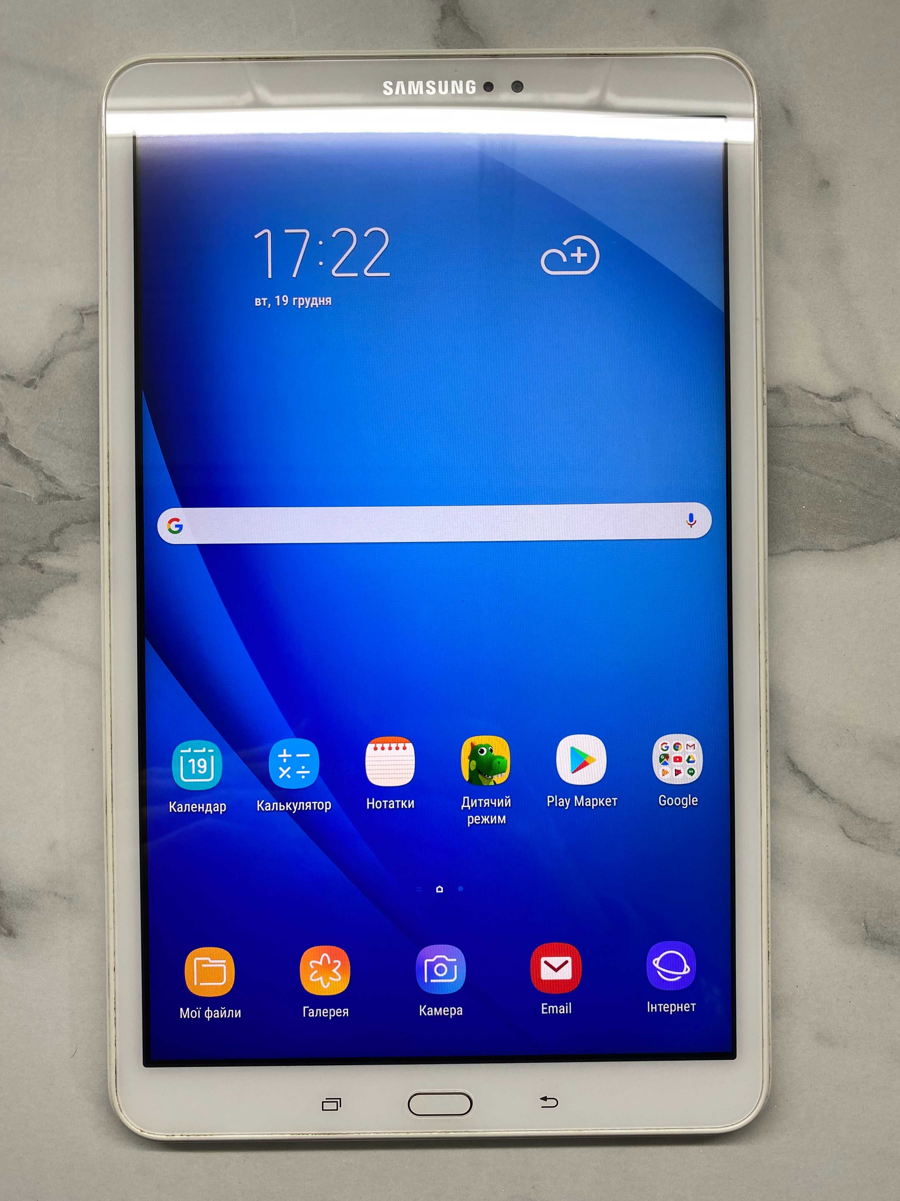 Samsung Galaxy Tab A 10.1" White (SM-T580) (16Гб/2Гб) Wi-Fi Android 8