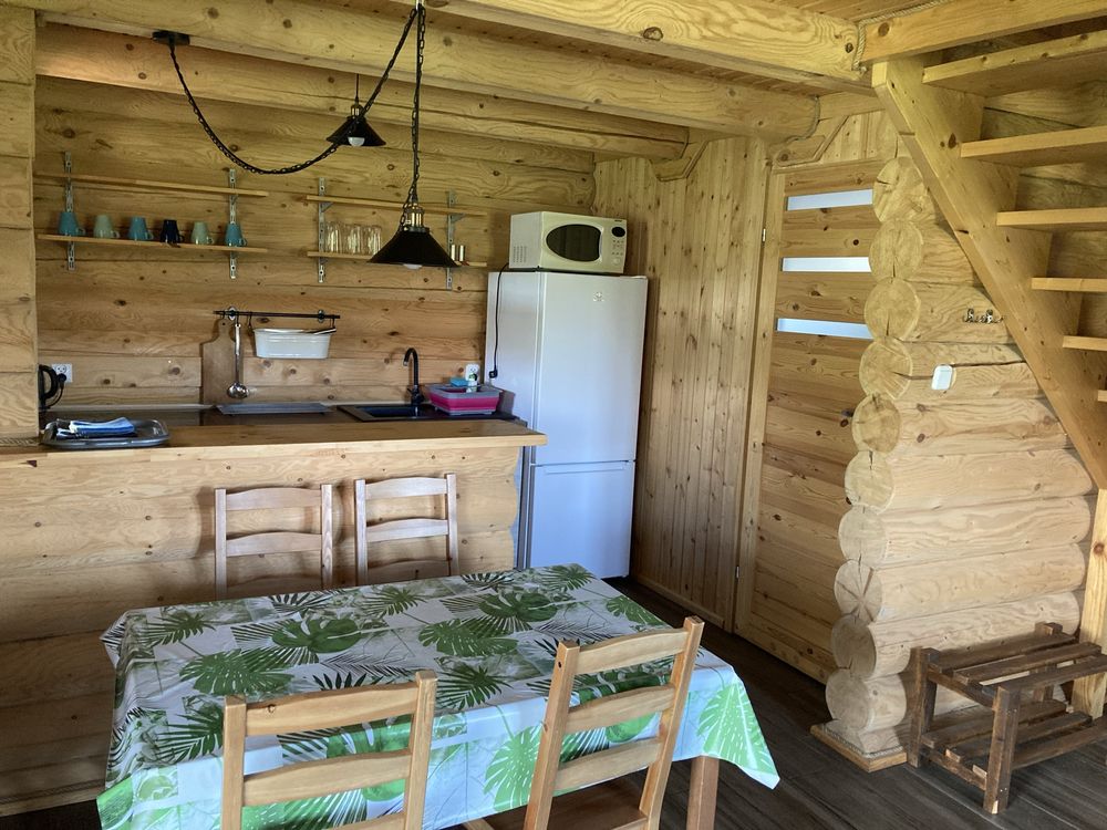 Domek na Mazurach, domek drewniany, las, Mazury, cisza, Mrągowo