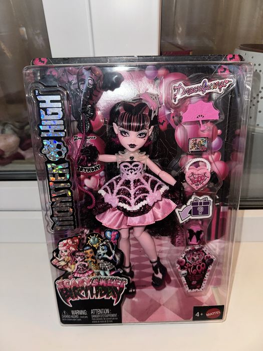 Лялька Монстер Хай Дракулаура Г3 sweet scafy birthday 1600