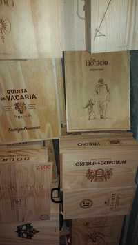 Caixas de madeira de vinho (c/tampas)