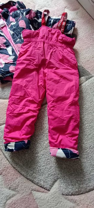 2 częściowy kombinezon zimowy 122 dziewczynka