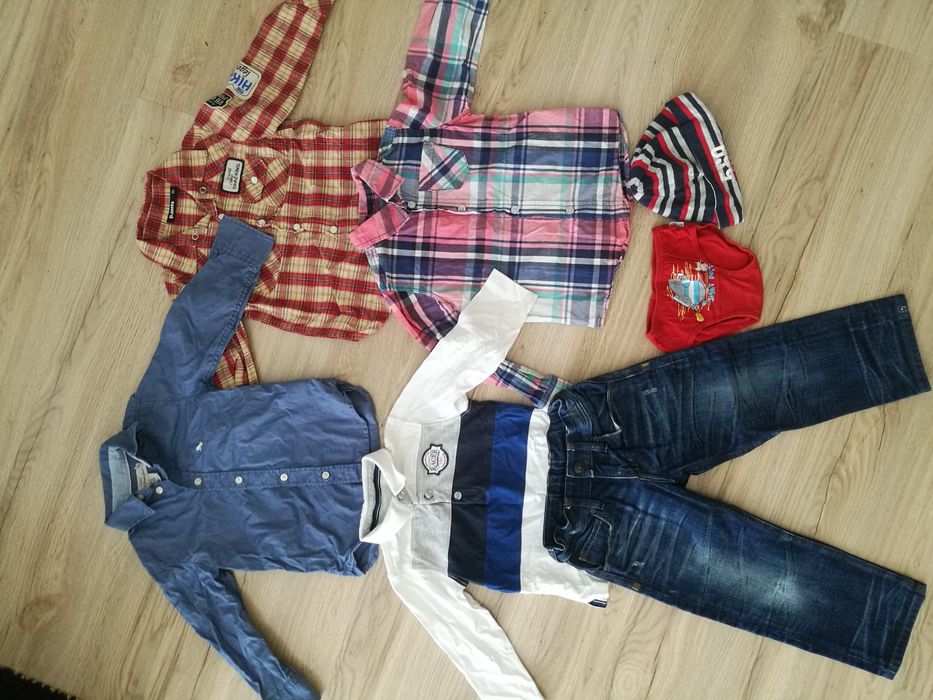 Zestaw paka dla chłopca 98 koszule + gratis spodnie