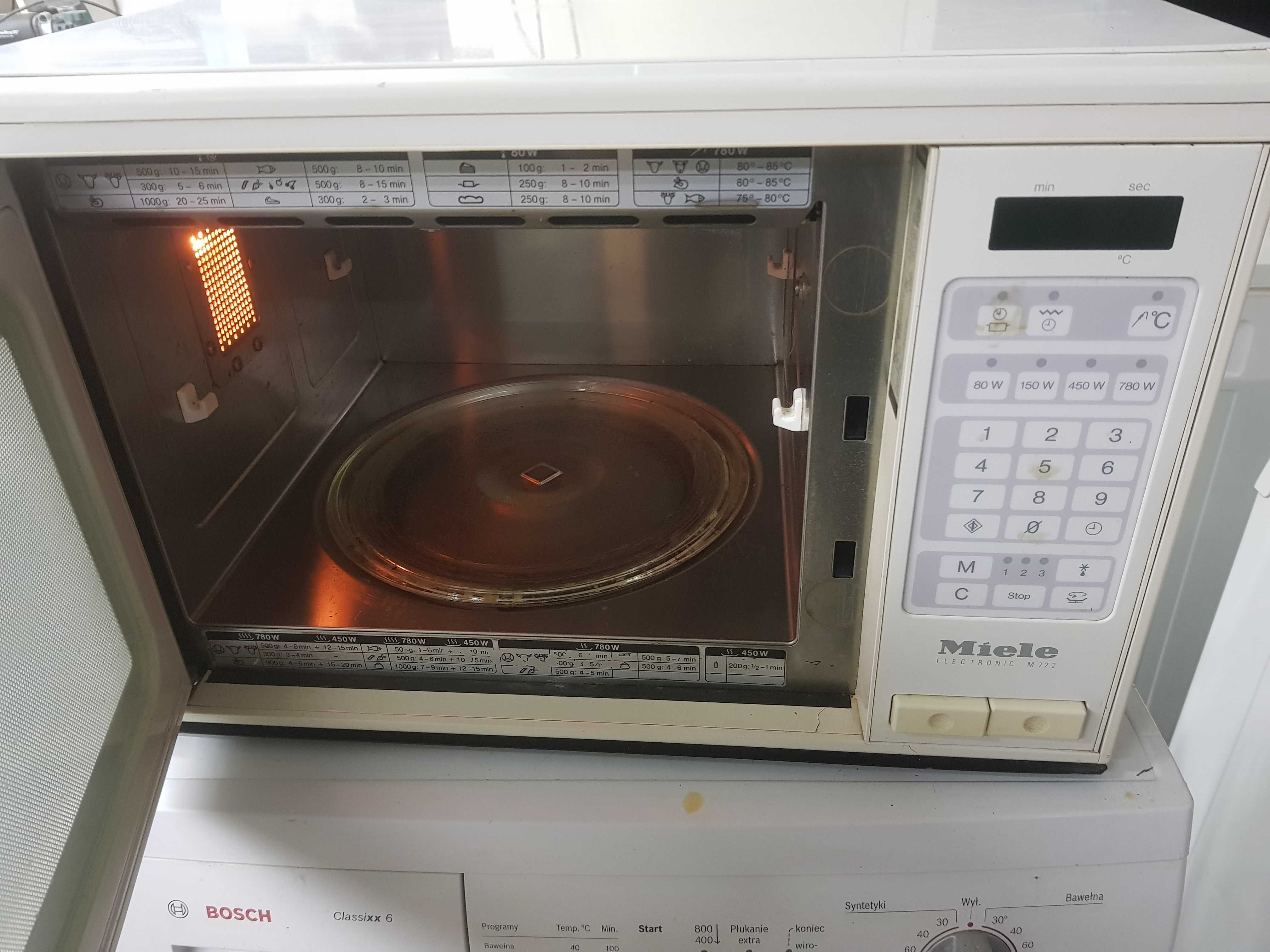 Mikrofala Miele M 722 profesjonalna Kuchnia mikrofalowa na części