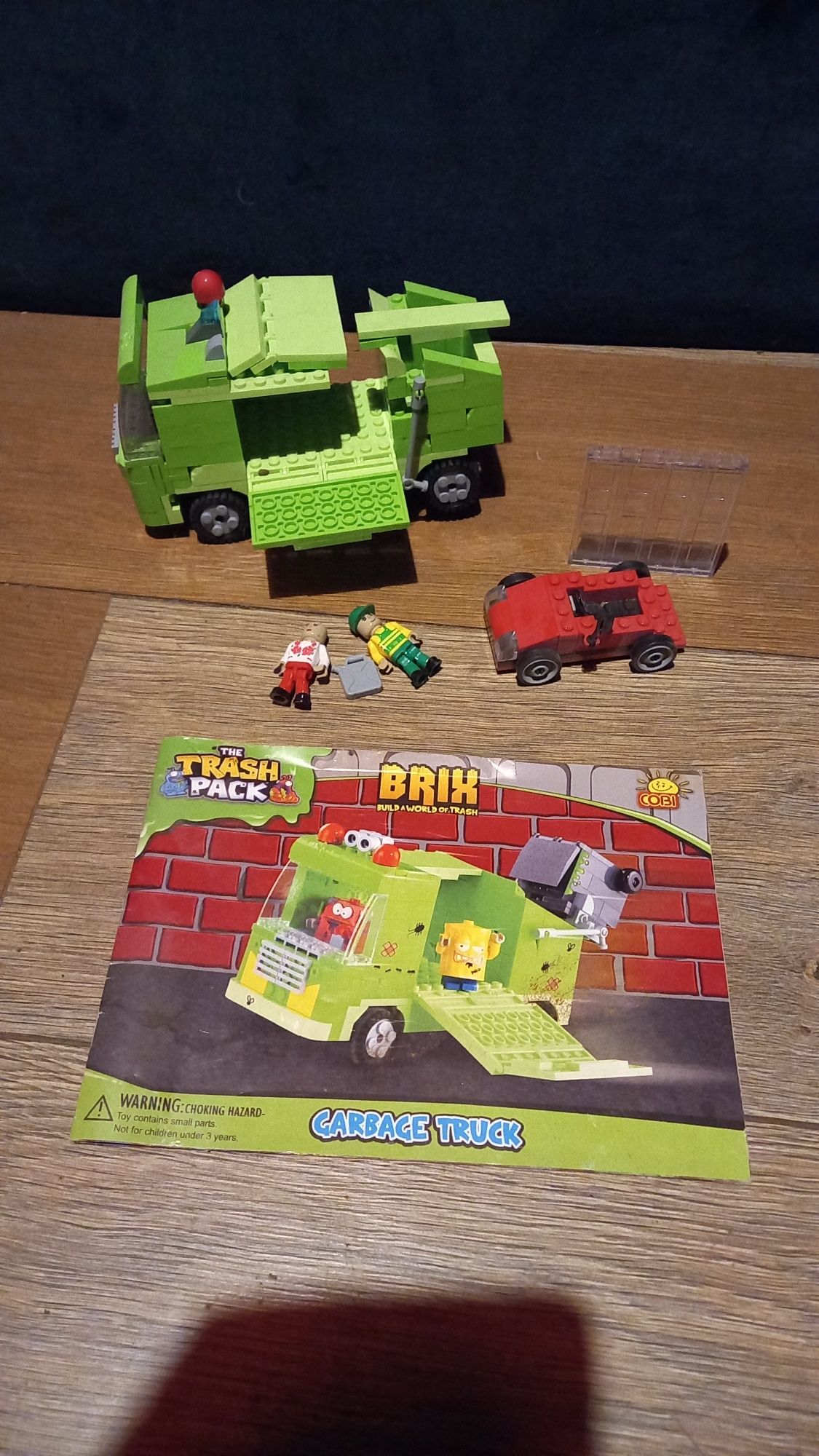 Klocki lego trash pack brix garbage truck