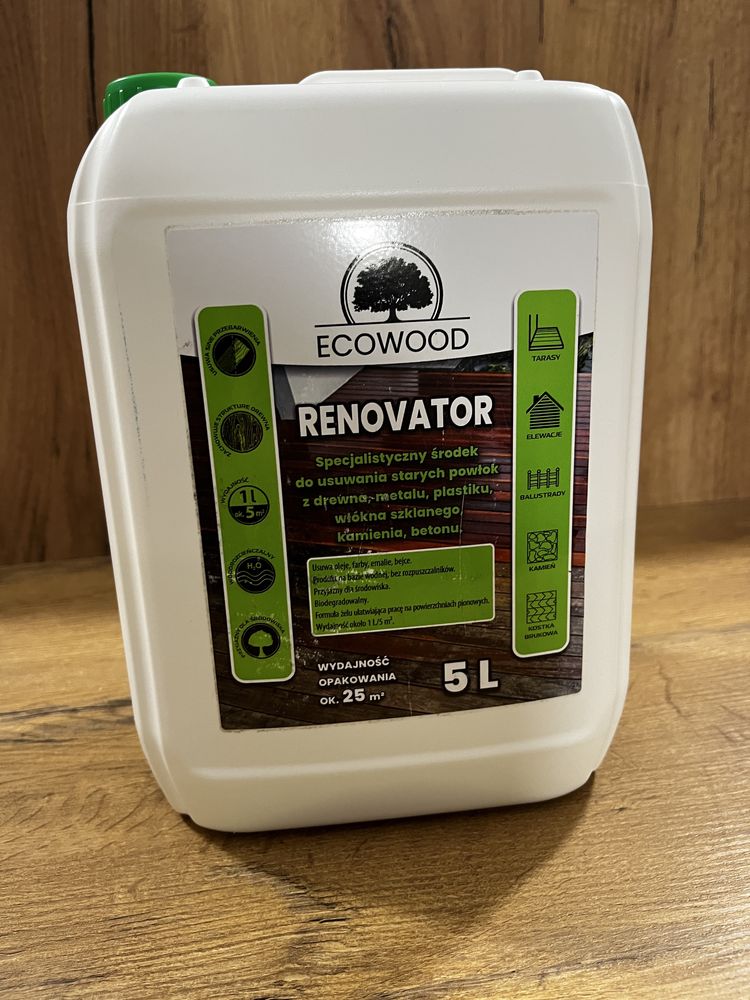 EcoWood Renovator do usuwania starych powłok z drewna 5L