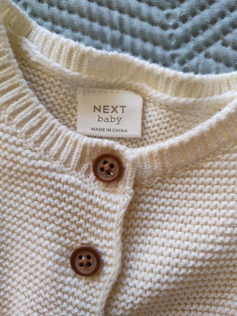 Elegancki sweterek niemowlęcy Next rozm. 6-9M