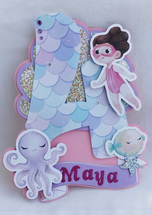 Topo de bolo personalizado