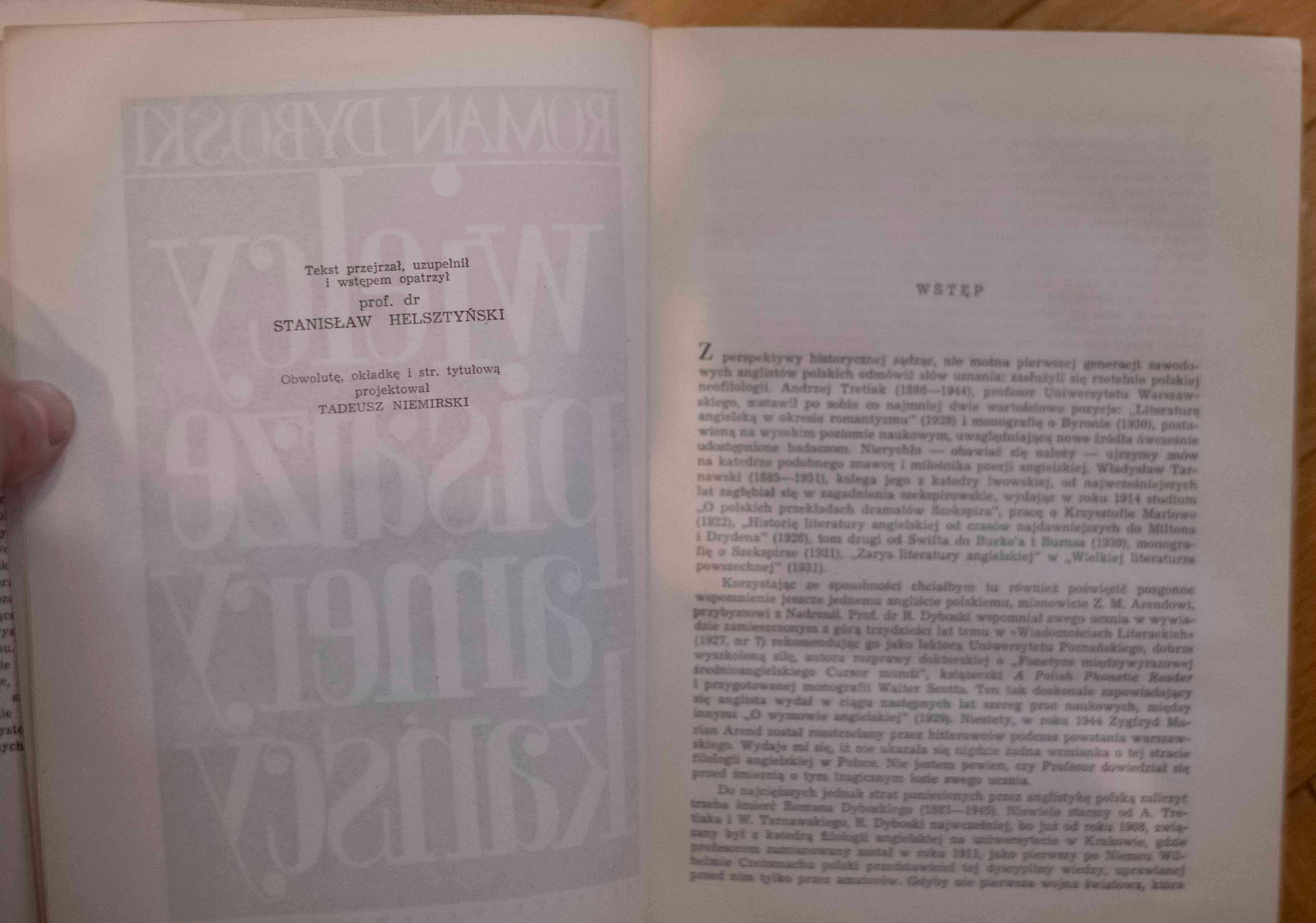Wielcy Pisarze Amerykańscy Roman Dyboski Pax Literatura Angielska