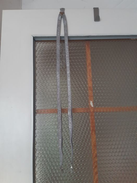 Szelki z gumy srebrno/szare. One size