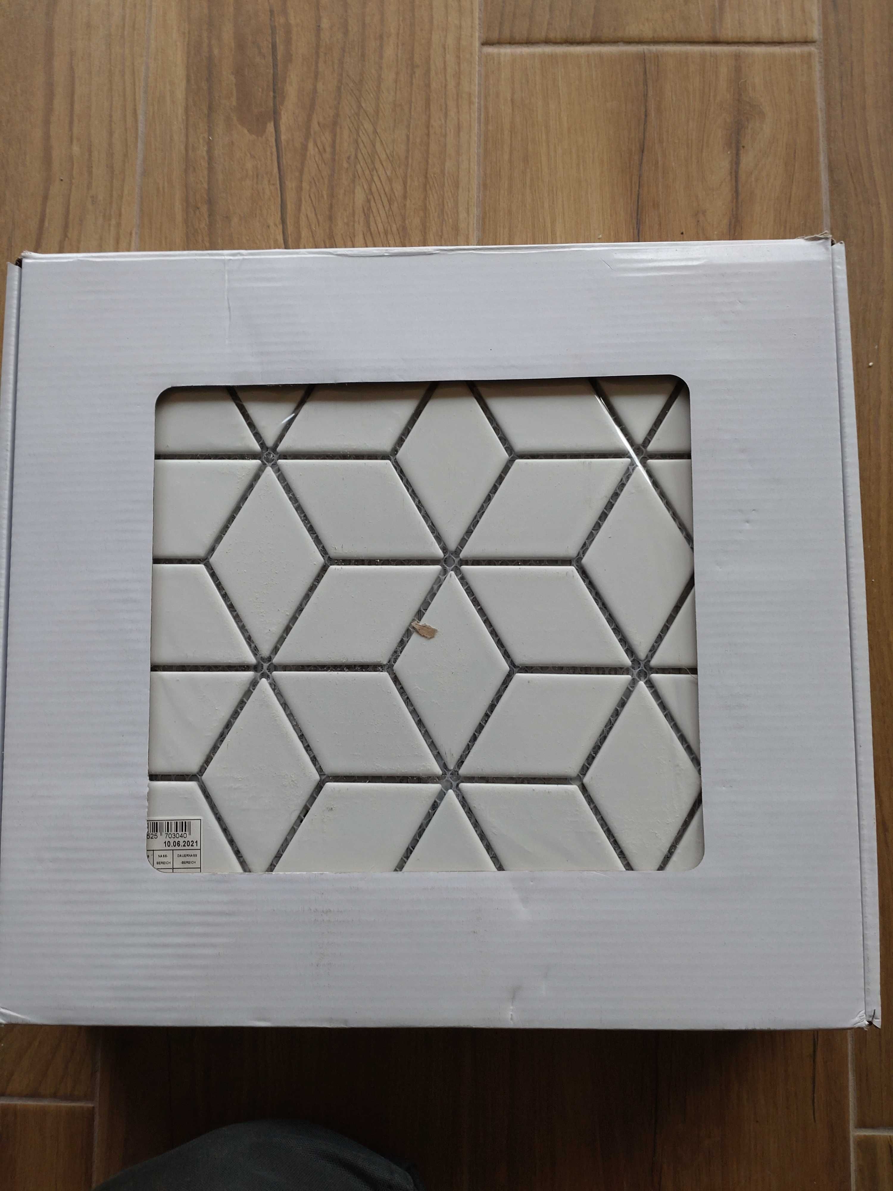 Mozaika ceramiczna - romb kostka