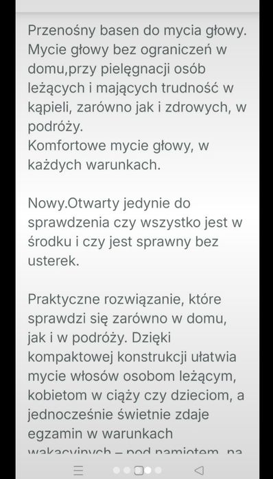 Basen do mycia głowy z prysznicem - Easy Shower