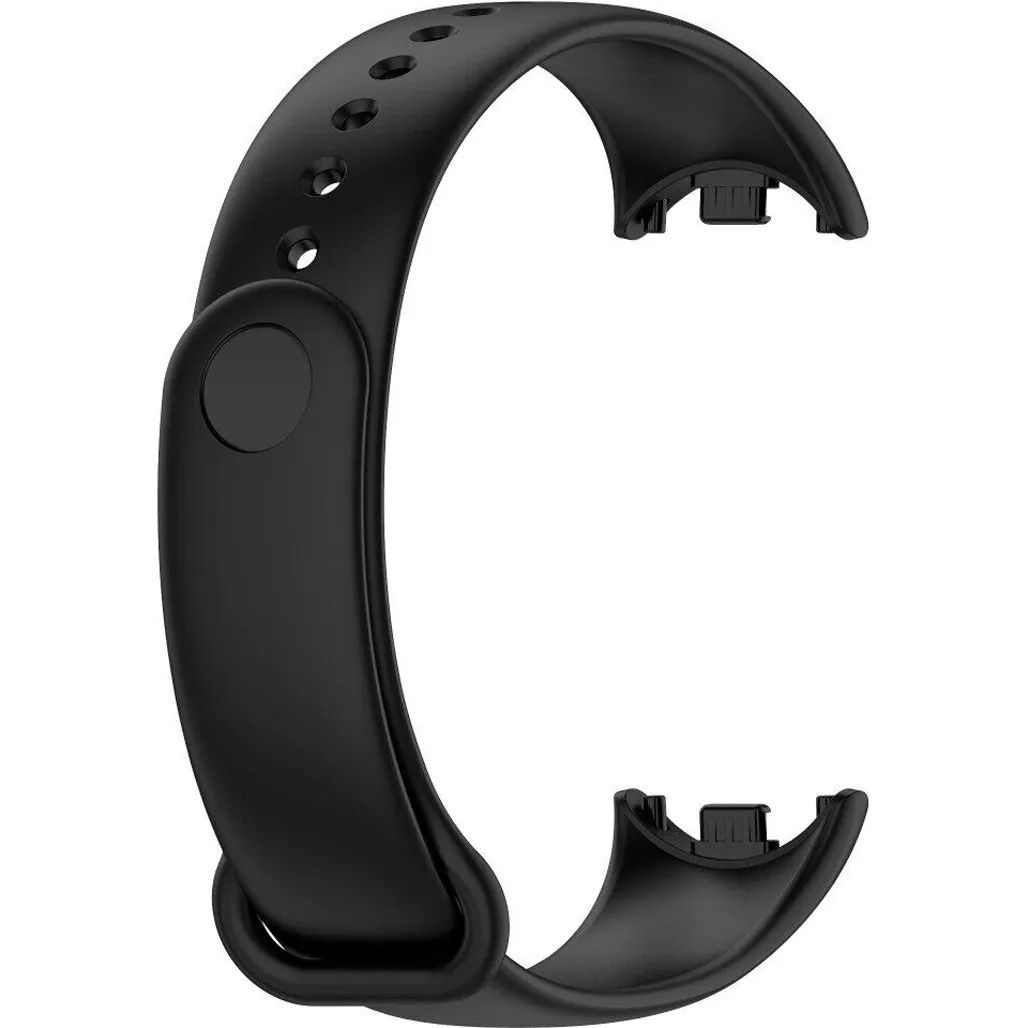 Ремешок , браслет для XIAOMI Mi Band 8, 9 силикон чёрный.