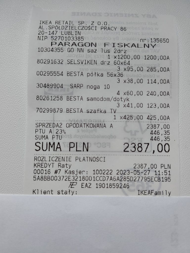 Sprzedam komodę Besta, Ikea