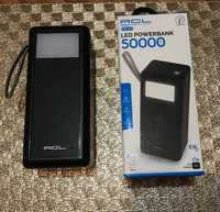 Acl led powerbank pw-07 4в1 павербанк повербанк 50000