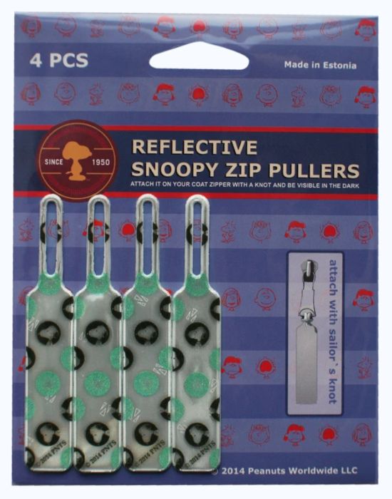 Zippers Reflectores do Snoopy - escola