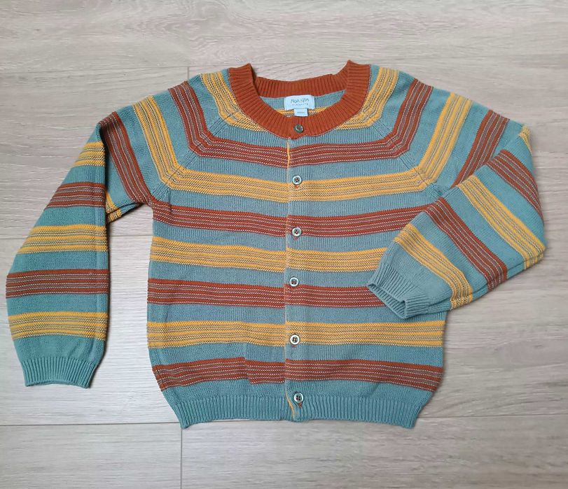 Dziergany sweterek w paski 'Noa Noa' 104