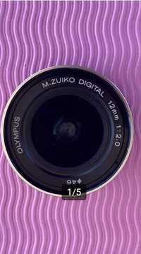 Lentes Camera MFT Olympus 12 MM Zuiko Lens como novo