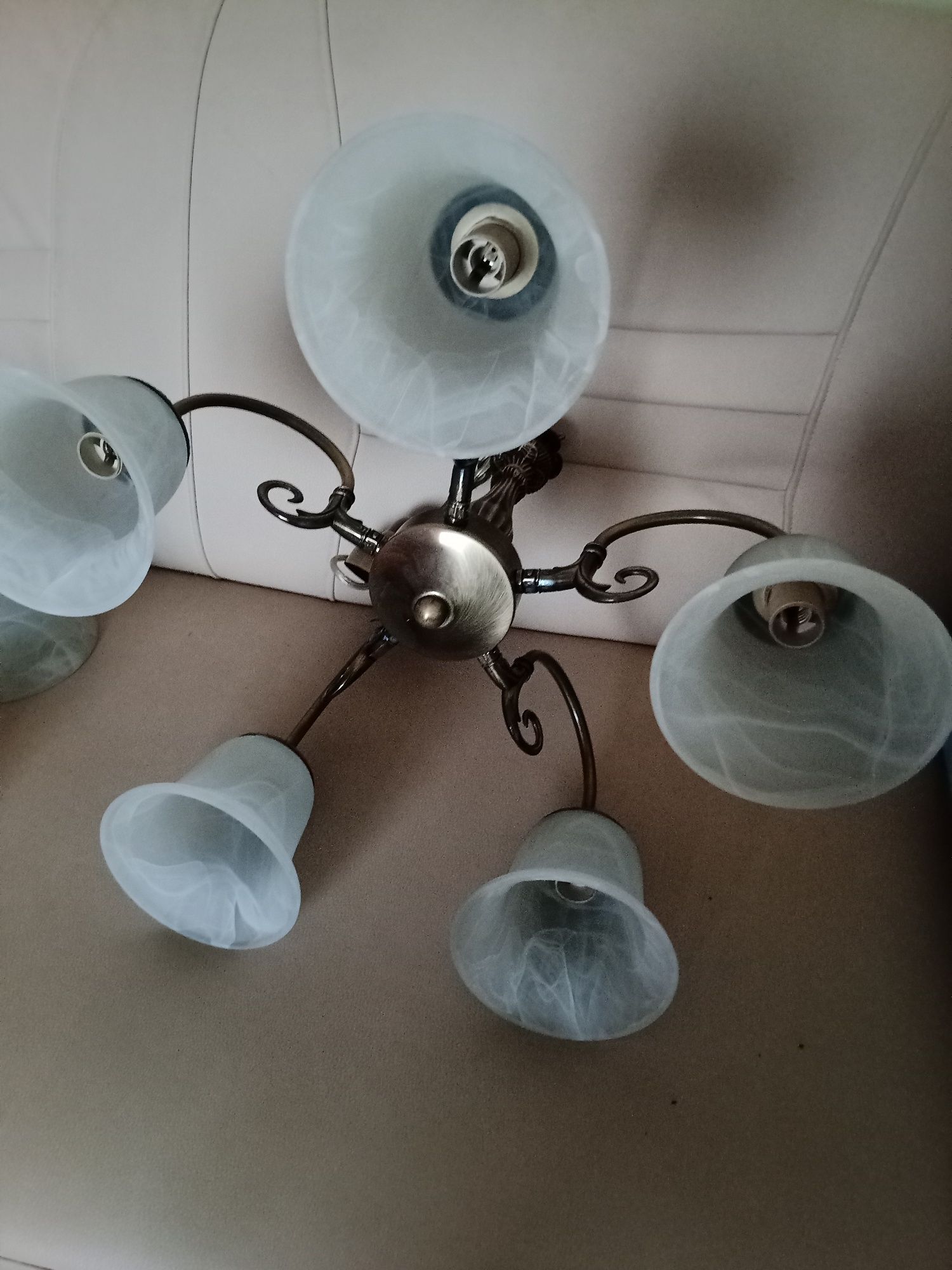 Lampa sufitowa stylowa 5 ramienna