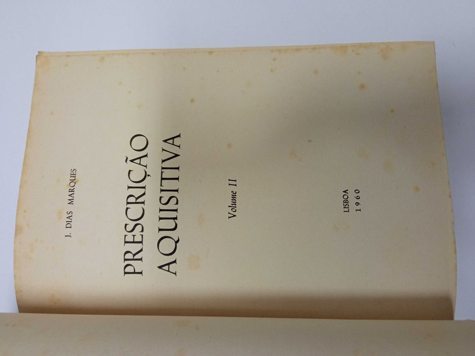Prescrição Aquisitiva, de J. Dias Marques
