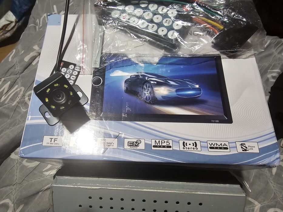 Radio 1 DIN android auto e carplay