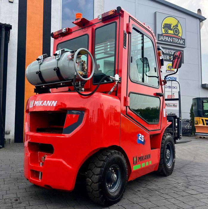 Wózek Widłowy 2,5T MIKANN, Maszt 4.5m,Triplex, Benzyna-Gaz, Japan Trak