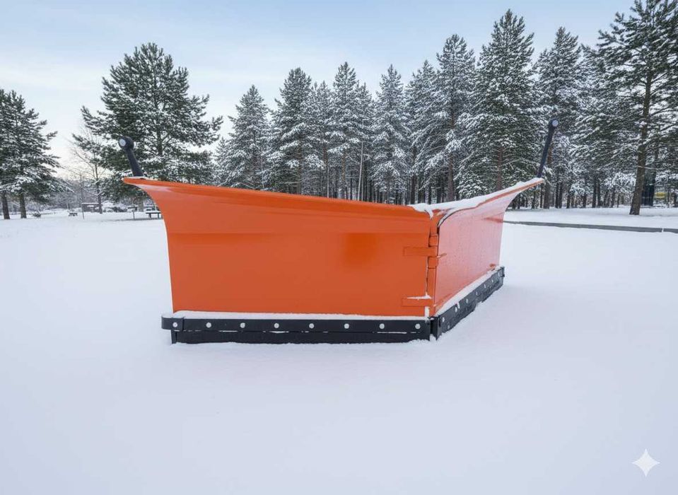 Składany Pług Do Śniegu Komunalny Ciężki Mocowanie 2w1 lub ładowarka