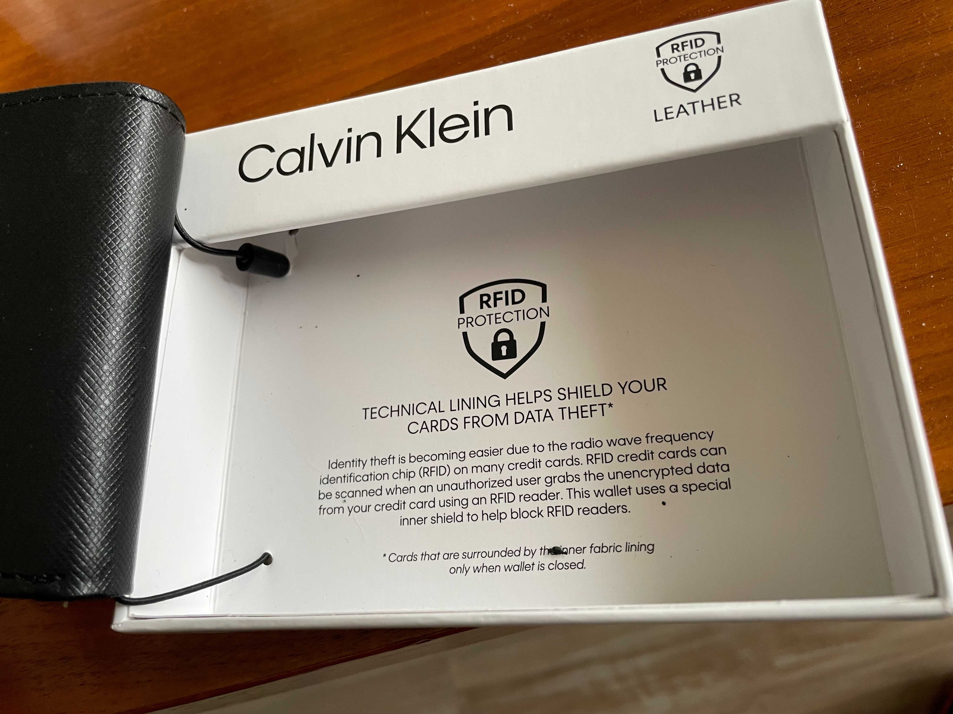 Portfel skórzany Calvin Klein RFID Męski