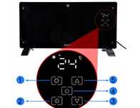 GRZEJNIK ELEKTRYCZNY konwektor szklany kaloryfer ECO LED WIFI Pilot