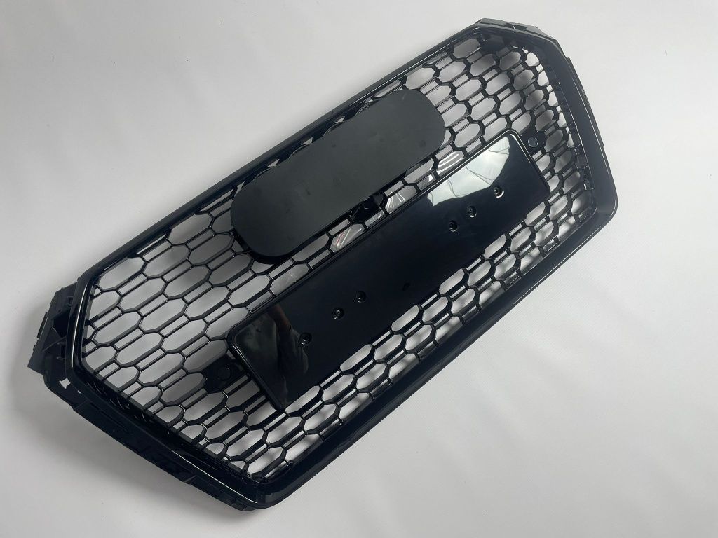 A4 B9 Atrapa Grill Wzór RS Przednia Chłodnica 2015/2019 Czarny Połysk