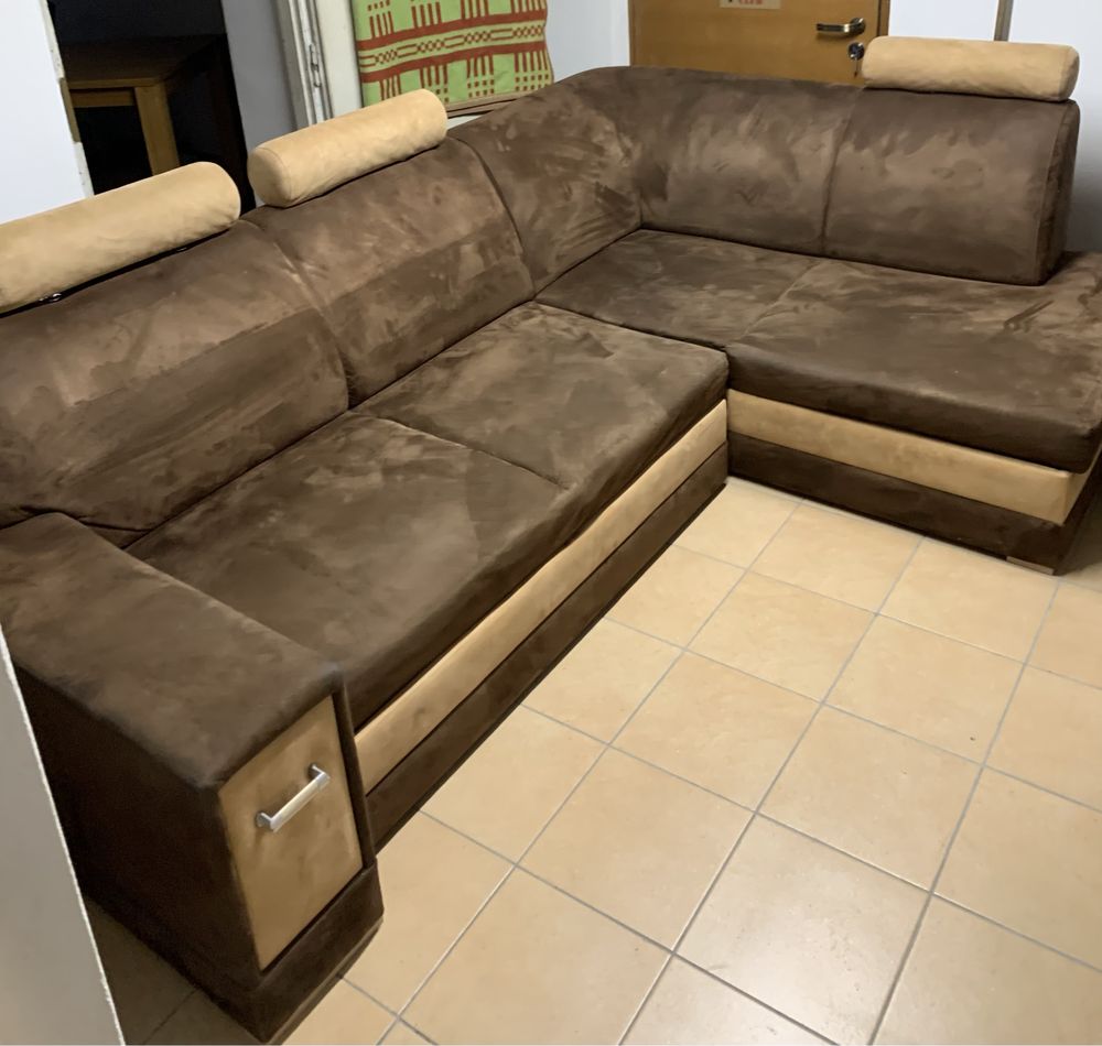 Duża sofa narożnik kanapa