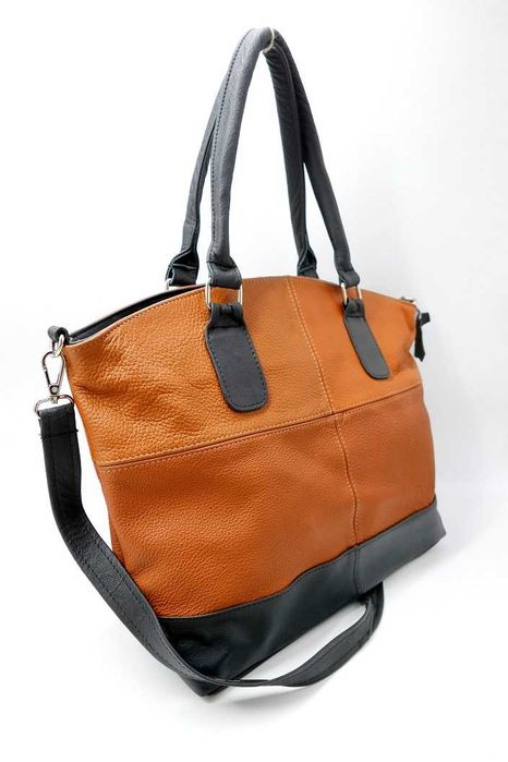 Torebka Teczka Kuferek Torba 100% Skóra Naturalna A4 Styl Boho Nowa