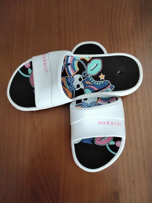 Chinelos piscina criança n° 33/34 nabaiji decathlon