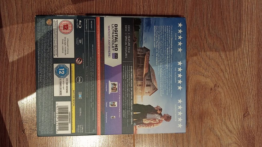 Płyta Blu-ray Interstellar po angielsku