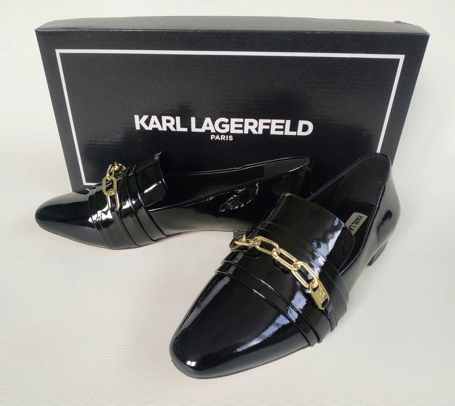 Оринінальні шкіряні лофери Karl Lagerfeld