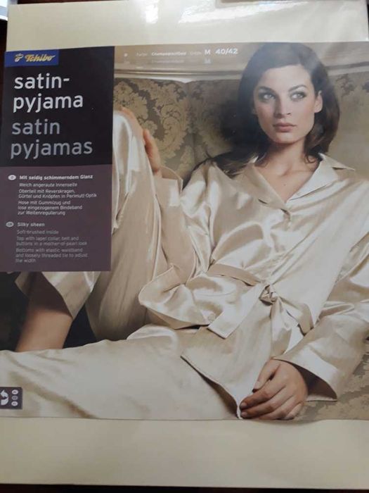 NOWA Piżama damska elegancka satynowa Tchibo 40/42 NIE WYSYŁAM