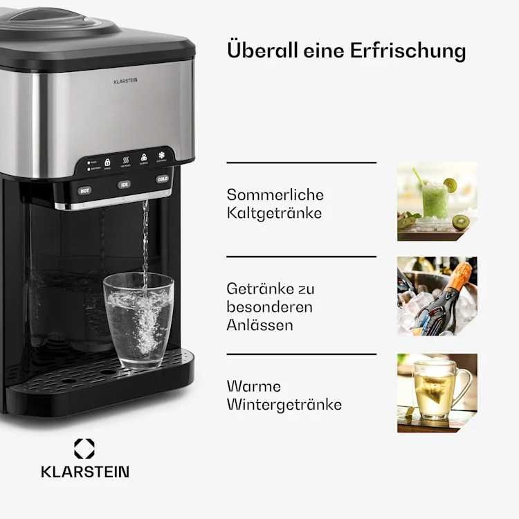 Льодогенератор ледогенератор з гарячою водою Klarstein Aqueous 3в1