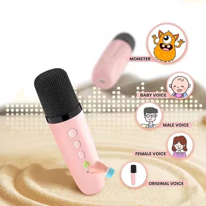 Głośnik z mikrofonami karaoke