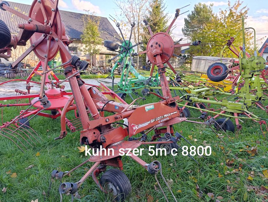 Przetrząsacz kuhn , zgrabiarka Claas , Pz , stoll , niemayer