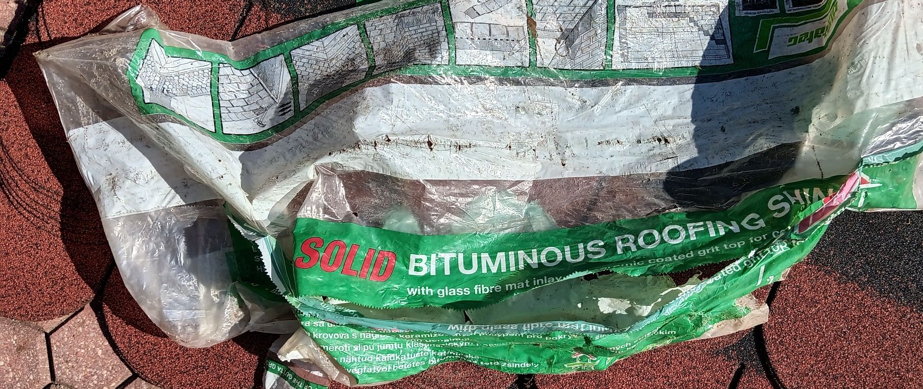 Gont bitumiczny, karpiówka, czerwona.