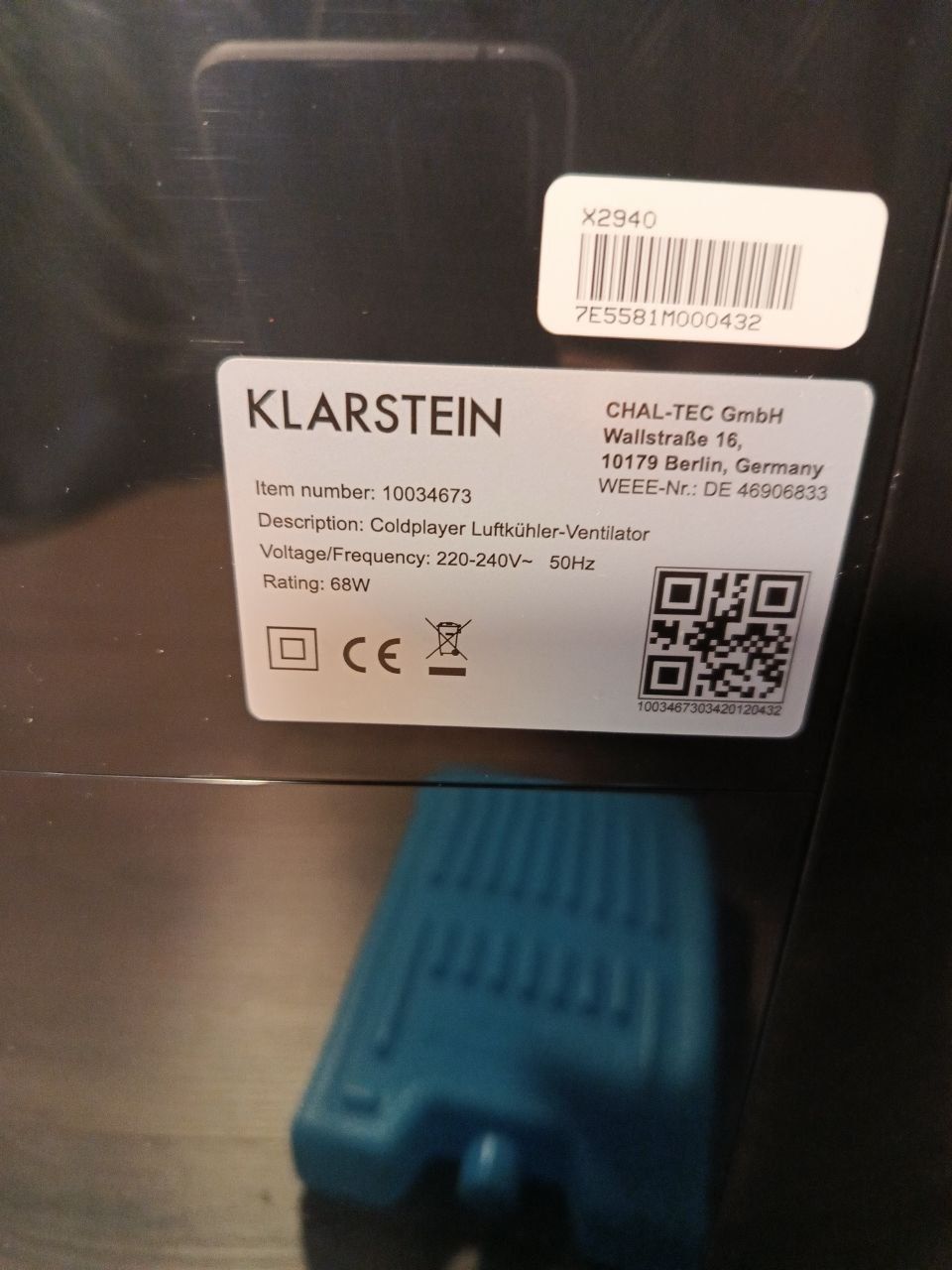 Кондиціонер охолоджувач іонізатор 4в1 Klarstein З Німеччини.

новий
ц