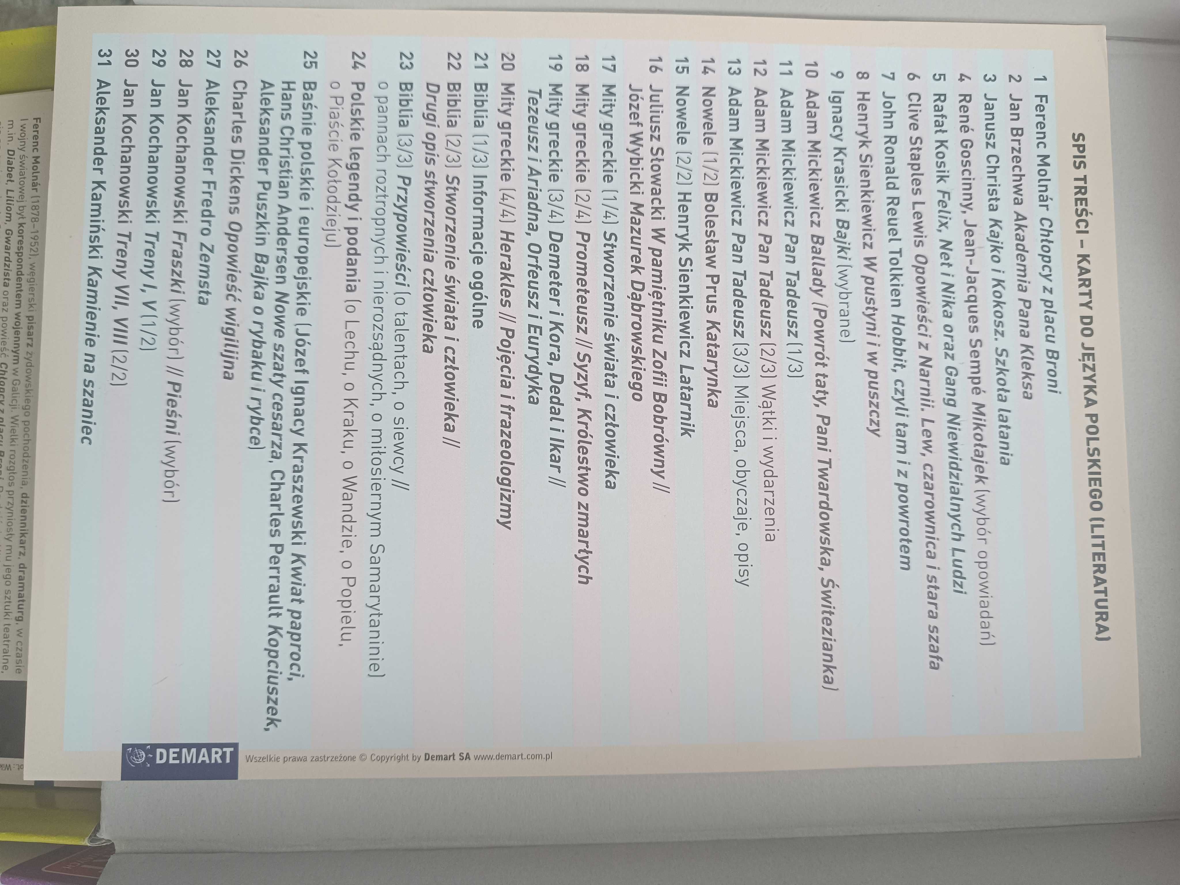 Karty do egzaminów, powtórki do testów, klasówek