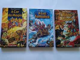 3 livros Discworld Terry Pratchett