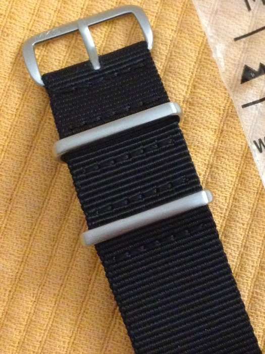 Pulseira Nato preta 22mm de marca e alta qualidade para relogios
